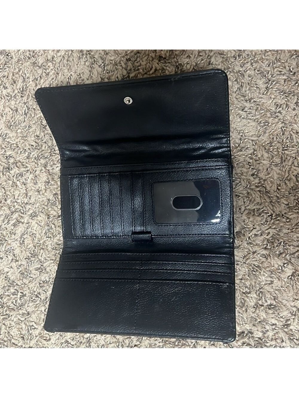 NINE WEST BLACK LEATHER WALLET - Picture 4 of 6